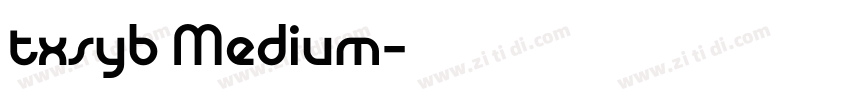 txsyb Medium字体转换